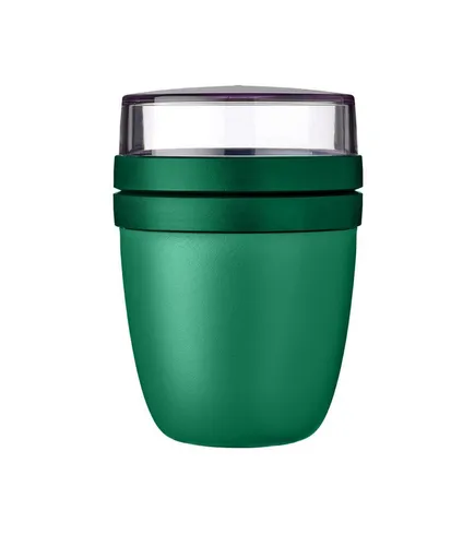 Mepal Lunchbox Lunchpot Ellipse - Brotdosen: Praktischer Müslibecher mit 2 auslaufsicheren Behältern, ideal für Joghurt & Müsli, mikrowellen- und gefriergeeignet, BPA-frei und spülmaschinenfest.