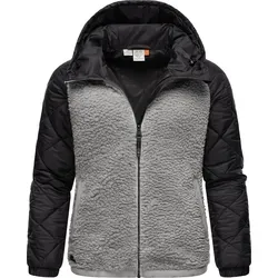 Outdoorjacke RAGWEAR "Leeloo", Damen, Gr. XXXL (46), beige, Obermaterial: 100% Polyester, Obermaterial Ärmel: 100% Polyester, Innenfutter: 100% Polyester, Wattierung: 100% Polyester, sportlich, lässig geschnitten hüftbedeckend, Langarm Ärmel ohne Ärmelschlitz elastischer Bund mit Gummizug, Jacken, Damen Übergangsjacke aus Teddyfleece mit gesteppten Ärmeln