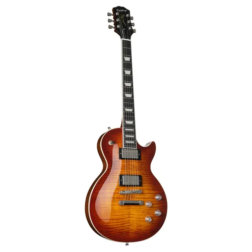 Epiphone Les Paul Modern Figured Mojave Burst - E-Gitarre - Single Cut E-Gitarre mit herausragender Verarbeitung und hochwertigen Materialien für erstklassigen Klang und Spielkomfort. Ideal für anspruchsvolle Musiker.
