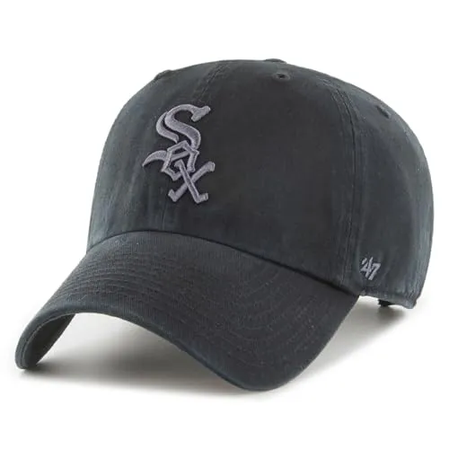 '47 Chicago White Sox MLB Loop Label Cap – Verstellbar & Stylisch - Moderne Cap für Baseball-Fans: Unstrukturierte Krone, gebogener Schirm und Strapback-Verschluss. Perfekt für jedes Outfit und zeigt stolz dein Teamlogo!