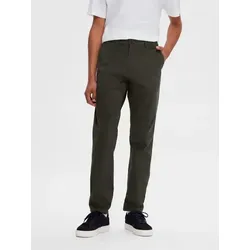 Chinohose SELECTED HOMME "SLH175-SLIM NEW MILES FLEX PANT NOOS" - Herren-Stoffhose in modernem slim fit, aus pflegeleichtem Webstoff mit 91% Baumwolle, ideal für vielseitige Freizeitlooks.