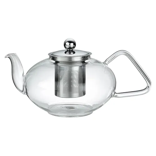 Küchenprofi Teekanne "Tibet" - 1,5 l aus Borosilikatglas - Teekocher mit Edelstahl-Filtereinsatz, ideal für 8 Tassen Tee. Hitzebeständig und elegant, perfekt für Teeliebhaber.