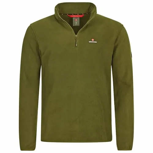Höhenhorn Skyja Herren Fleece Pullover Grün Gr. XXL - Outdoor Fleecejacke für Herren, warm, atmungsaktiv und ideal für kühle Tage. Perfekt für Alltag und sportliche Aktivitäten wie Wandern oder Skifahren.