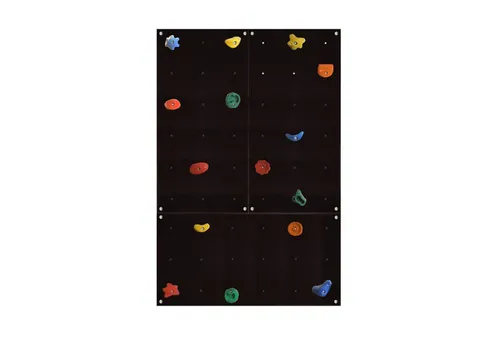Gartenpirat Kletterwand Outdoor mit bunten Klettersteinen (3-St) - Wetterfeste Boulderwand mit 3 Wandplatten (114x57 cm) und Klettersteinen für endlosen Outdoor-Spaß. Ideal für die Montage an stabilen Wänden, inklusive Montagematerial.