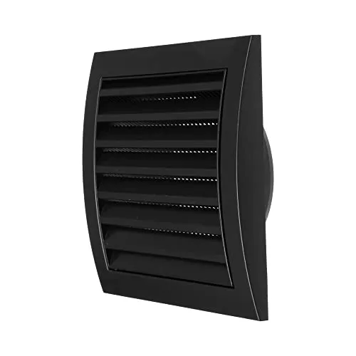 Repa Market Ø100mm 148mm x 153mm Lüftungsgitter mit integriertem Schädlingsschutz, stabil, Lüftungsgitter, HVAC Lüftungsschlitzabdeckung (Ø100mm, Anthrazit)