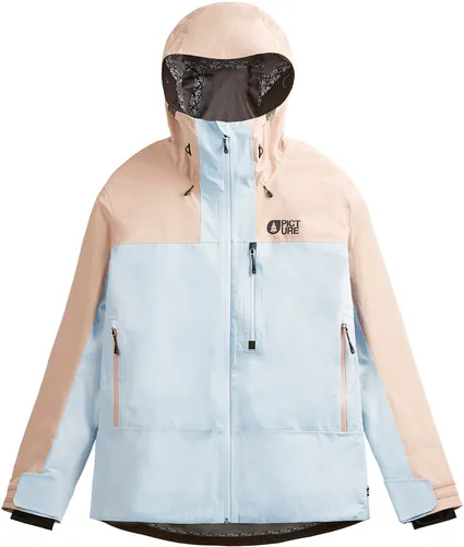 PICTURE SYLVA 3L Jacke 2024 ice melt - S - Leichte 3-lagige Sylva Jacke für Ski- und Splitboard-Touren. Mit atmungsaktiver 20K/20K Membran, PFC-freier Imprägnierung und regulierbaren Bündchen für optimalen Schutz bei Wind und Schnee.