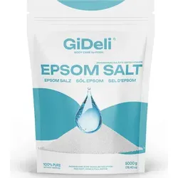 Epsom Salz 5kg Bittersalz Magnesiumsulfat Badesalz Fußbad Peeling Garten GiDeli