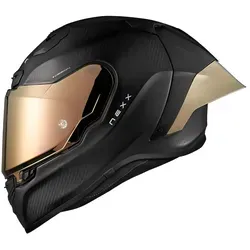 Nexx X.R3R Zero Pro 2 Carbon Integralhelm - Matt Schwarz/Gold - XL - Motorradhelm mit aerodynamischem Design und innovativer Belüftung für optimale Kühlung und Komfort. ECE 22.06 homologiert, ideal für Rennstrecken und hohe Geschwindigkeiten.