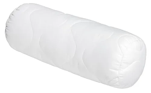 sleepling Nackenrolle 15x40 cm – Allergikerfreundliches Kopfkissen mit Öko-Tex - Ultrasoftes Zierkissen aus 100% Polyester, waschbar bis 60 Grad. Flexibel anpassbar dank Reißverschluss, ideal für Sofa und Dekoration. Qualität Made in EU.