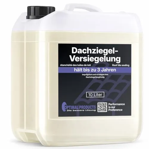 Dachversiegelung 10 Liter - Wasserfeste Imprägnierung für Dachziegel - Dachziegel & Dachpfannen - Schützt Ihre Dachfläche mit einer langlebigen, wasserfesten Versiegelung für optimalen Wetterschutz.