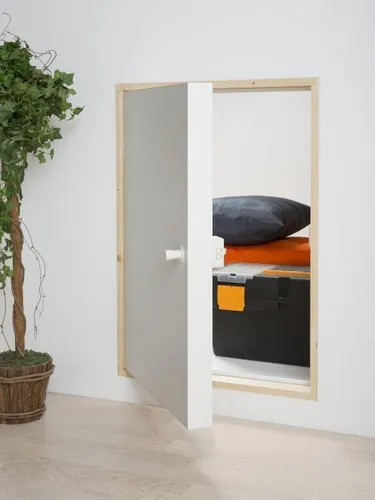 Dolle Kniestocktür Massivholzrahmen weiß, 98 x 68 x 11,5 cm - Zubehör für Treppen & Geländer, hochwertige Massivholzrahmen für langlebige und stilvolle Lösungen im Innenbereich.