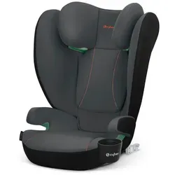 Cybex Silver Kinderautositz Solution B2 i-Fix, Schwarz/Dunkelgrau - Der Cybex Kinderautositz 'Solution B2 i-Fix' bietet optimalen Schutz für Kinder von 100 bis 150 cm. Mit höhenverstellbarer Kopfstütze, ISOFIX-Befestigung und abnehmbarem Bezug für einfache Reinigung ist er der ideale Begleiter für sichere Fahrten.