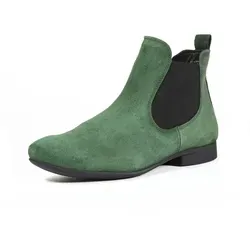 Think Booties Guad-2 pino 414-7040 Gr.39,5 - Wanderschuhe mit elastischer Naturlatex-Sohle für hohen Komfort und Stabilität. Das streichelweiche Velourleder sorgt für Stil und Tragekomfort, ideal für feminine Outfits.