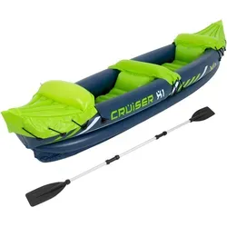 Aufblasbares Kajak-Set 325cm für 2 Personen - Kanus, ideal für Freizeitabenteuer auf dem Wasser, inklusive Paddel und leicht aufzublasen für schnellen Einsatz.