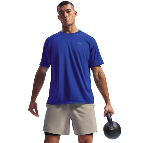 UNDER ARMOUR UA TECH 2.0 SS TEE 400 ROYAL - Leichtes Trainingsshirt - Trainingsbekleidung für Herren mit kühlendem Effekt, ideal für intensive Workouts und komfortable Bewegungsfreiheit.