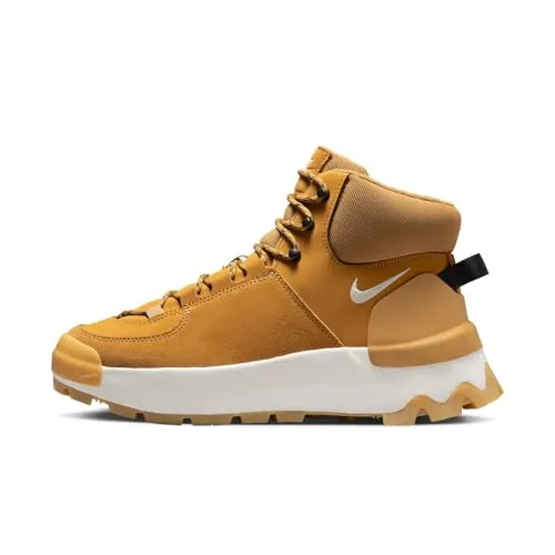 Nike Sportswear CLASSIC CITY S Schnürboots in Gelb - 36,5 EU - Sportliche Schnürboots aus Leder und Synthetik, knöchelhoch mit hoher Dämpfung für optimalen Komfort beim Wandern. Ideal für aktive Tage!