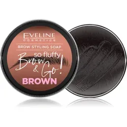 Eveline Cosmetics Brow & Go! Styling-Seife für die Augenbrauen Farbton Brown 25 g
