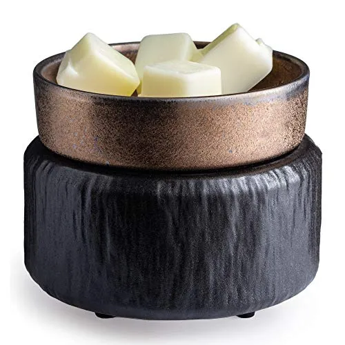 Primitive Black 2-in-1 Classic Duftlampe schwarz aus Keramik elektrisch - Aromatherapie Duftlampe aus Keramik, vielseitig einsetzbar für Duftwachs und Kerzenreste – für ein angenehmes Raumklima und maximalen Duftgenuss.