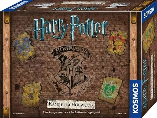 KOSMOS 693398 Harry Potter Kampf um Hogwarts - Kooperatives Spiel für 2-4 Personen, erlebe die magische Story der Filme in 7 Etappen!