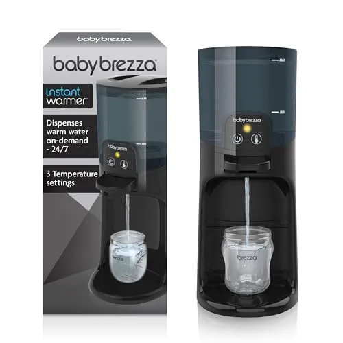Baby Brezza Babyflaschenwärmer - Praktischer Wasserwärmer für Babynahrung mit 3 Temperaturstufen. Ideal für schnelles Zubereiten von Fläschchen, hygienisch und sofort einsatzbereit – perfekt für nächtliche Fütterungen.