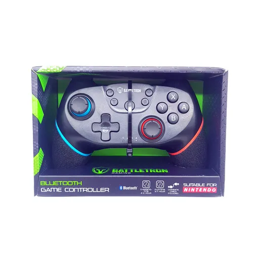 Battletron Controller für Nintendo Switch - Bluetooth Schwarz - Controller für Nintendo Switch mit Bluetooth-Konnektivität, bietet präzise Steuerung und hohen Komfort für stundenlangen Spielspaß.