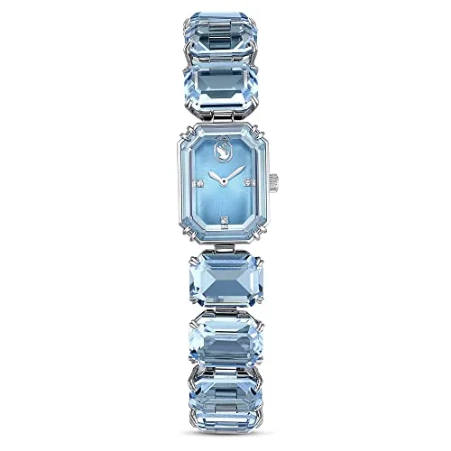 Swarovski Schweizer Uhr Millenia - Elegante Schweizer Uhr mit analoger Anzeige, blauem Zifferblatt und 5 bar wasserdicht. Perfekt für stilbewusste Trägerinnen.