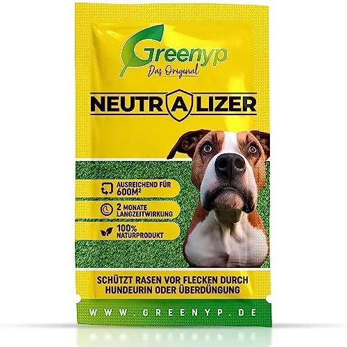 Greenyp Neutralizer - Effektiver Bodenaktivator gegen Hundeurin - Greenyp Neutralizer schützt deinen Rasen vor Hundeurin-Flecken. Mit effektiven Mikroorganismen verbessert er die Bodenstruktur und fördert das Pflanzenwachstum. Ideal für bis zu 600m² Rasenfläche, einfach anzuwenden.