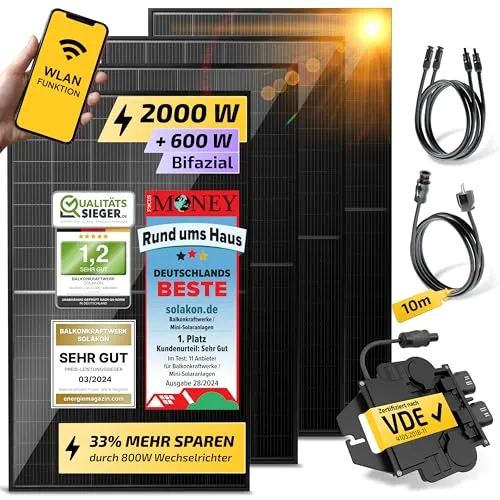 onPower 2000 Watt Balkonkraftwerk – Gartenhaus ohne Speicher - Maximale Energieunabhängigkeit mit dem onPower 2000 Watt Balkonkraftwerk. Überprovisionierung sorgt für konstante Einspeisung ins Hausnetz, auch an bewölkten Tagen. Optimieren Sie Ihren Eigenverbrauch mit smarter App-Steuerung.