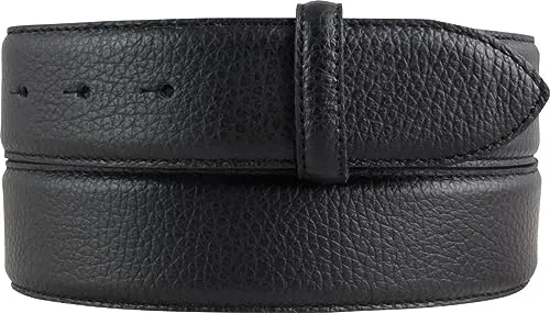 BELTINGER Wechselgürtel aus gemasertem Leder mit Druckknopf | Modischer 40mm Gürtel für Damen und Herren | Schwarz 85cm - Eleganter Druckknopf-Wechselgürtel aus hochwertigem, gemasertem Leder. 40mm Breite, schicke Steppnaht und 5 Löcher für individuelle Anpassung. Ideal für Freizeit und Büro, mit langlebiger Verarbeitung aus Italien.