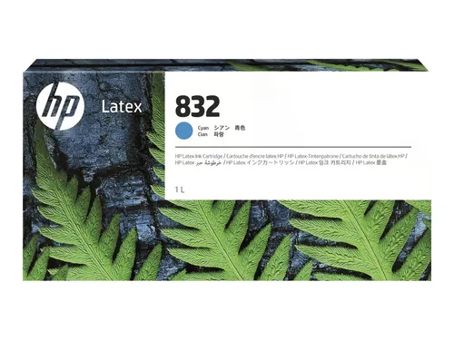 HP Tinte 4UV76A 832 cyan (1.000ml) - Original Tintenpatrone für brillante Druckqualität, kompatibel mit HP Latex 630 und 700, ideal für professionelle Druckergebnisse.