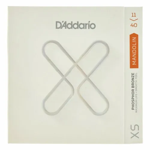 D Addario Ultra haltbare Premium-Saiten für Mandoline XSM1140 - Beschichtete Phosphor Bronze Medium (11-40), höchste Stimmstabilität und klarer Klang für langanhaltende Performance