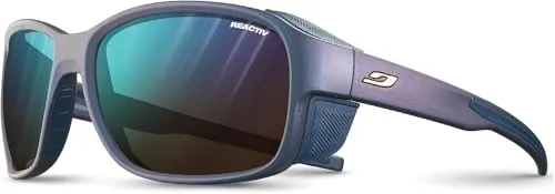 JULBO Women's Monterosa 2 Reactiv 2-4 - Hochgebirgsbrille cyanblau-violett - Sportbrillen für Outdoor-Aktivitäten mit selbsttönenden Reactiv 2-4 Gläsern, die sich optimal an wechselnde Lichtverhältnisse anpassen und 100% UV-Schutz bieten.