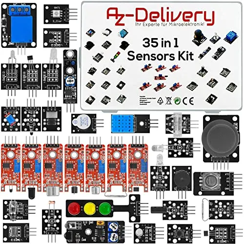 35 in 1 Education Starter Kit für Raspberry Pi und Arduino - Mainboards: Umfassendes 35-teiliges Sensoren-Kit für kreative Projekte mit Raspberry Pi und Arduino – ideal für Einsteiger und Technikbegeisterte.