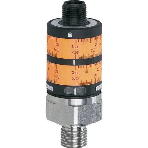 Ifm Electronic Druckschalter PK7521, 0 bis 3625 psi - Steckverbinder Zubehör mit M12 Anschluss, ideal für präzise Druckmessung und zuverlässige Schaltvorgänge.