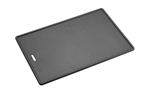 RÖSLE Grillplatte VIDERO G4/G6 - Grillplatte aus emailliertem Gusseisen, beidseitig verwendbar für perfektes Grillbranding und kleine Grillstücke - ideal für Fleisch und Gemüse, passt zu RÖSLE Gasgrills bis Modelljahr 2020.