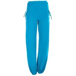 Sporthose WINSHAPE "WH1" - Damen, Gr. L, türkis - Die vielseitige Trainingshose WH1 mit verstellbarem Hosenbund bietet Komfort und Flexibilität für Yoga und Pilates. Hergestellt aus 90% Baumwolle und 10% Elasthan. Ideal für jeden Sport!