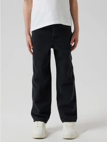 Name It NKMRYAN LOOSE JEANS 5760-RM NOOS schwarz 116 - Kinderhosen aus 100% Baumwolle, pflegeleicht und ideal für lässige Outfits. Die lockere Passform und Abriebeffekte sorgen für einen modischen Look.