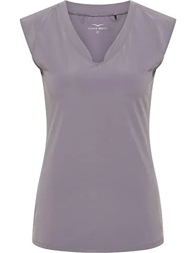 Venice Beach VB_Eleam D T-Shirt Crocus - S - Stylisches Venice Beach T-Shirt in Crocus, Größe S. Ideal für einen lässigen Look und bequem im Alltag. Perfekt für Freizeit und sportliche Aktivitäten.