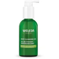 Weleda Cleansing Care Deep Cleansing Gel 150 ml - Tiefenreinigendes Gel für die tägliche Gesichtsreinigung, sanft zur Haut und sorgt für ein frisches, strahlendes Hautbild. Vegan und in einem eleganten Glasbehälter.