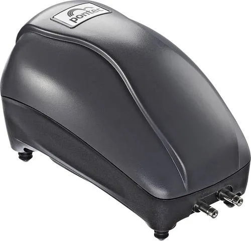 Pontec PondoAir Set 200 - Effizientes Luftpumpen-Set für Teichbelüftung - Wasserpumpen für Teiche bis 2.000 l, fördert 200 l/h bei nur 4 Watt, sorgt für optimales Klima und zusätzlichen Sauerstoff für Flora und Fauna.