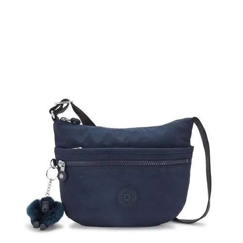 Kipling ARTO S Kleine Umhängetasche, Blue Bleu 2 (Blau) - Umhängetasche mit Reißverschluss, Handyfach und praktischem 3D Affen-Anhänger, ideal für den Alltag und stylisch zugleich.