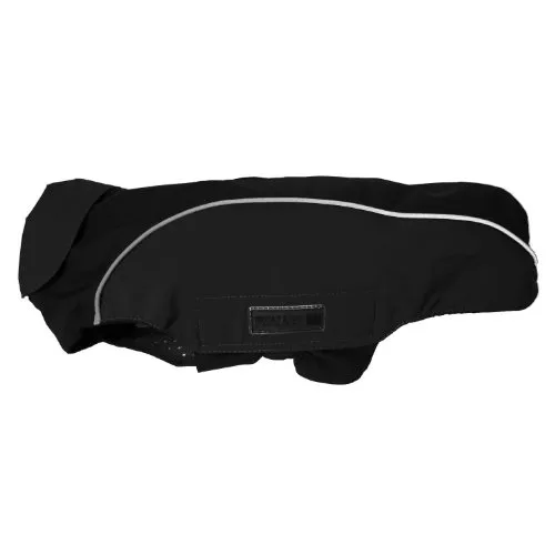 Wolters Easy Rain - Wasserdichte Hunderegenjacke, schwarz, Rückenlänge 38 cm - Regenjacken für Hunde, perfekt wasserdicht und winddicht, mit reflektierenden Elementen für optimale Sichtbarkeit bei Nacht.
