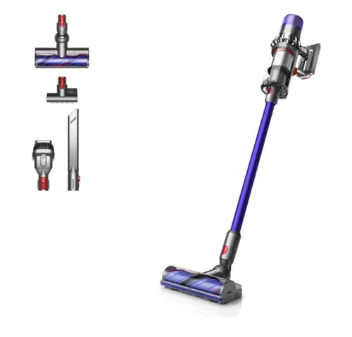 Dyson Cyclone V11 Absolute Akku-Handstaubsauger, Blau - Stabstaubsauger mit ca. 60 Minuten Betriebszeit, allergikergeeignet und 3 Leistungsstufen für individuelle Reinigungsergebnisse.