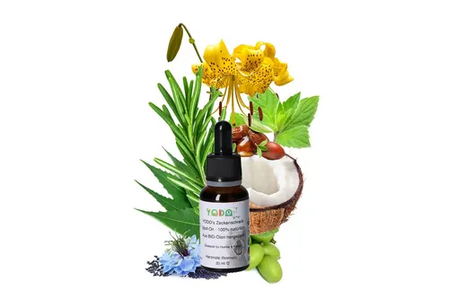 YODO Zeckenschutzmittel YODO's Zeckenschreck Zeckenöl für Hunde, Rosmarin, 20 ml, 1-St., Aus 7 BIO-Ölen zur Zeckenabwehr hergestellt