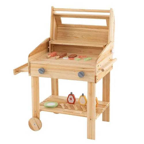 Kindergrill Barbecue Kinder BBQ Grill mit 25 TLG. Zubehör - Grills für Kinder ab 3 Jahren, inklusive 25 Teilen für kreatives Grillvergnügen und spielerisches Lernen.