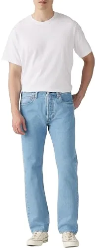 LEVI'S 501 ORIGINAL Straight-Jeans für Herren, Gr. 33, Länge 30, blau - Stylische Herren-Straight-Jeans von Levi's® aus 100% Baumwolle, langlebig und ideal für lässige Freizeit-Outfits. Klassische Passform und coole Details wie Markenlabel und Badge.