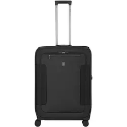 Victorinox Werks Traveler 7.0 Trolley 75 cm schwarz - Robuster 4-Rollen Trolley mit Dehnfalte für flexibles Packen, ideal für Vielflieger und Reisen. Praktisch, stilvoll und geräumig.