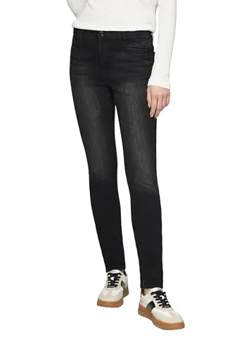 s.Oliver Jeans Izabell - Dunkelgraue Skinny Fit Jeans - Jeans in Mid Rise und Skinny Leg, elastische Qualität für perfekten Sitz, ideal für den Alltag mit praktischen Taschen und Gürtelschlaufen.