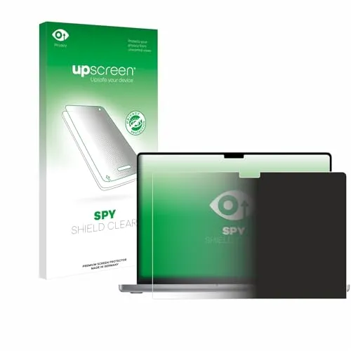 upscreen Anti-Spy Blickschutzfolie für Apple MacBook Pro 16" 2021 Privacy Screen Displayschutz-Folie [Sichtschutz, Blaulichtfilter]