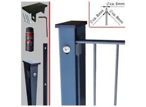 Fa-Bausysteme Doppelstabzaun Anthrazit 8-6-8 Leiste 1430 mm 5 m - Robuster Doppelstabzaun in Anthrazit, ideal für die sichere Einfriedung von Grundstücken. Hochwertige Verarbeitung und zeitloses Design machen ihn zum perfekten Schutz für Industrie und Privat. Langlebig und pflegeleicht!